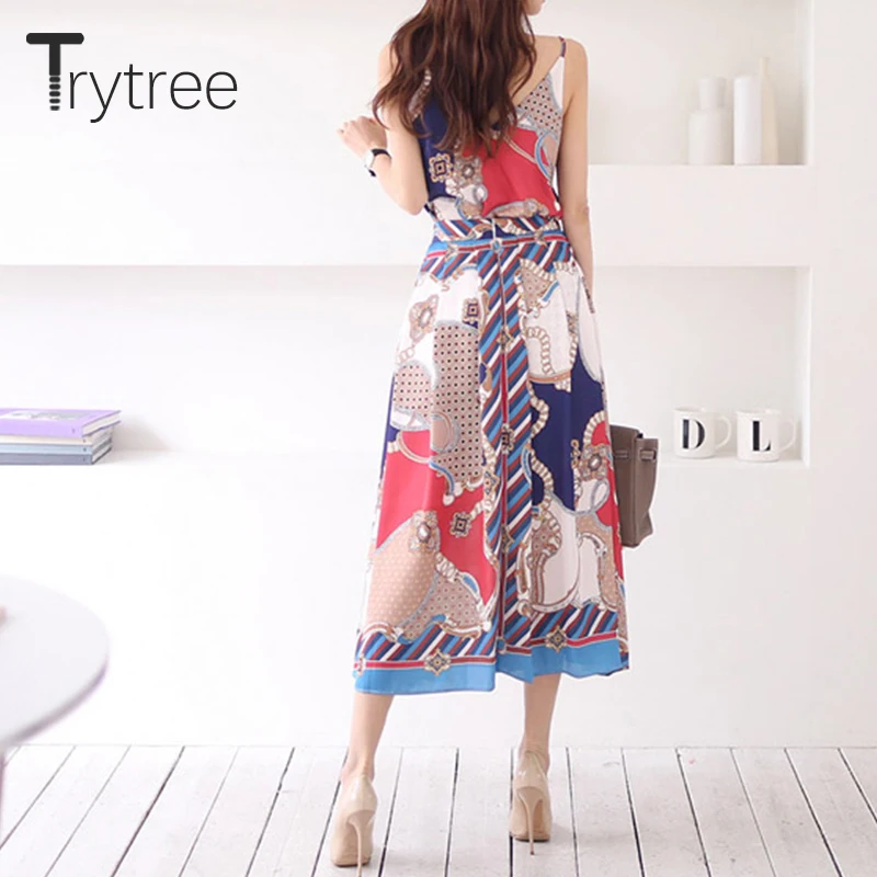 Женский Повседневный костюм Trytree шелковистый комплект из двух предметов топ на