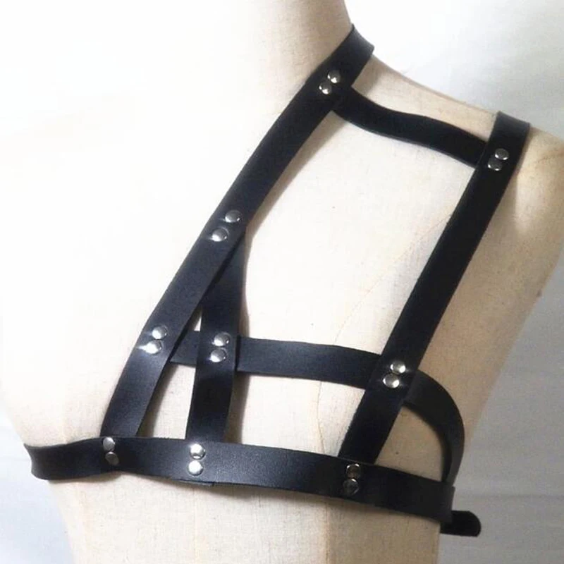 2019 Новый Винтаж панк плечи пикантный ремешок с Искусственная кожа средства ухода