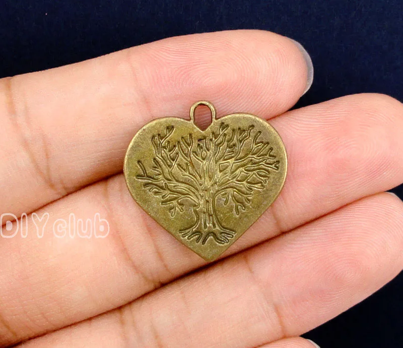 

40 шт., подвеска в виде сердца 23x23 мм