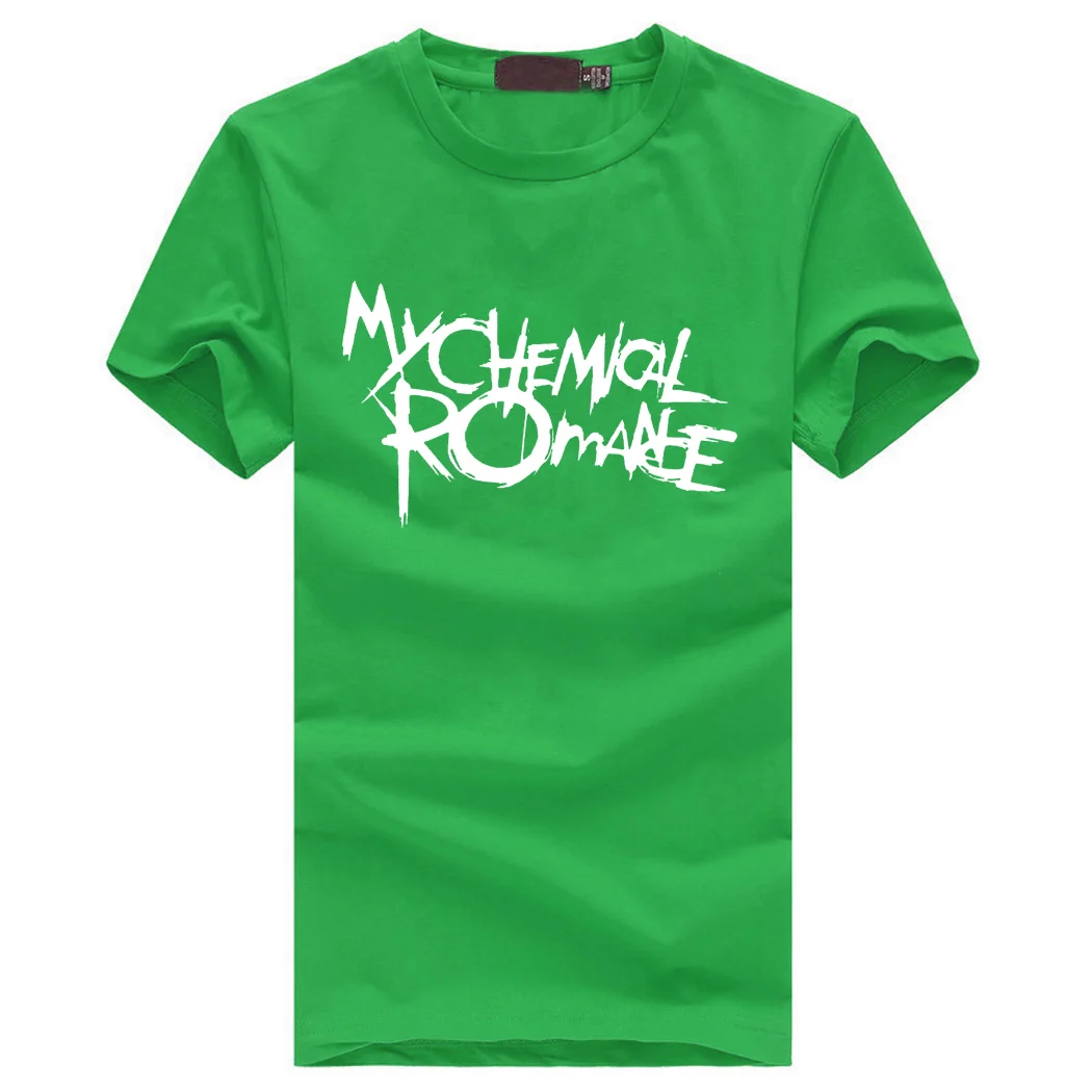 My chemical romance мужские качественные футболки рок панк с буквенным принтом Мужская рубашка летние высококачественные хлопковые облегающие футболки