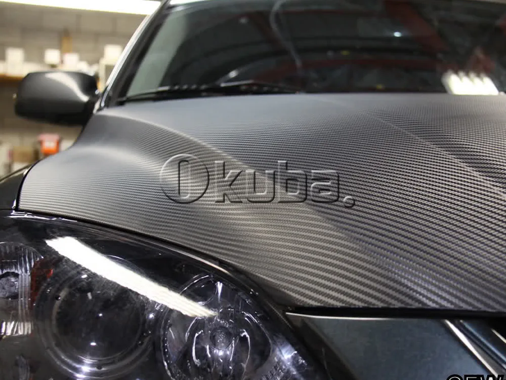 Оптовая продажа высокое качество черный 3D карбон 152 см 30 м. автомобильный ситкер