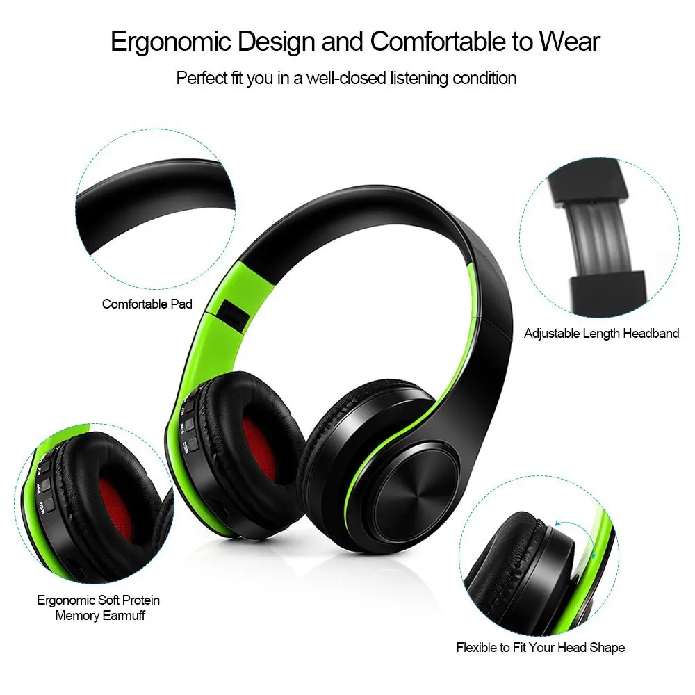 Беспроводной наушники Bluetooth гарнитура С микрофоном для ПК мобильного телефона