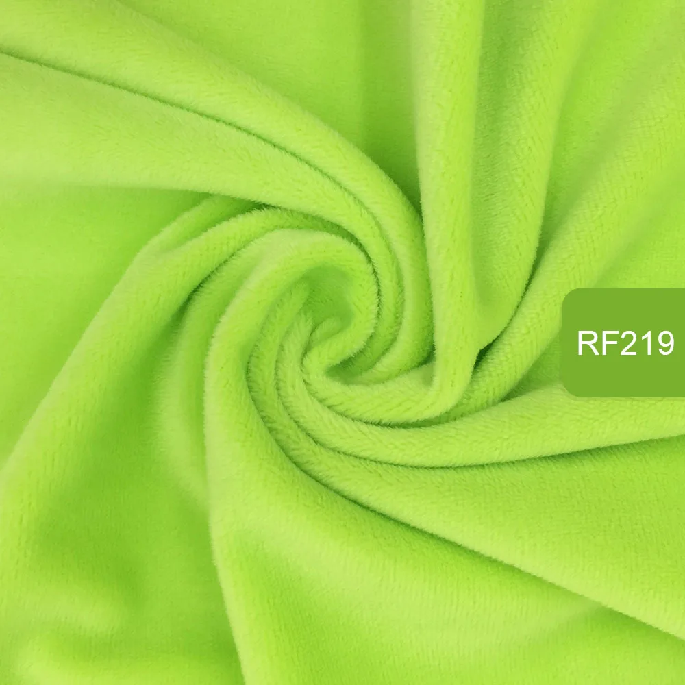 rf219 Zyfmptex 1 шт. Minky ткани для шитья ручной работы Домашний текстиль ткань для игрушек плюшевая ткань пэчворк сплошной цвет стиль 45*50 см - Цвет: rf219