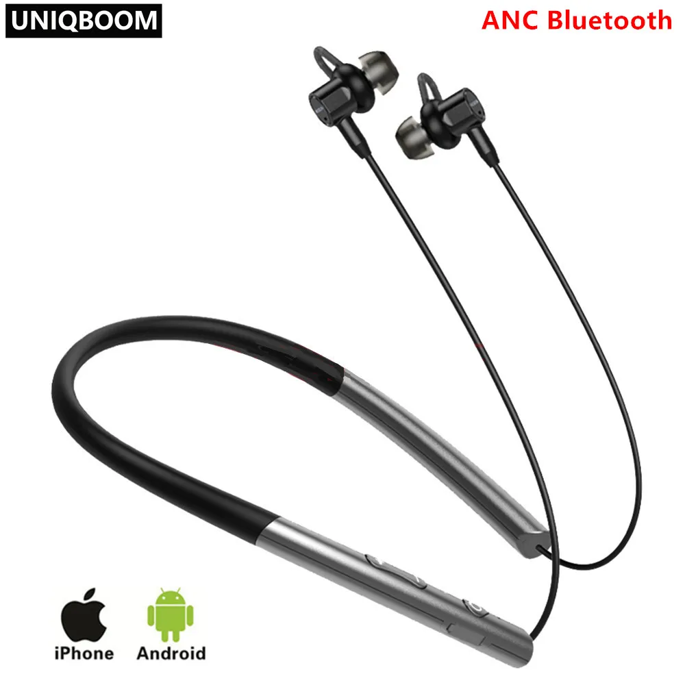 ANC наушники активного шумоподавления Bluetooth 4 2 in-Ear управление микрофоном