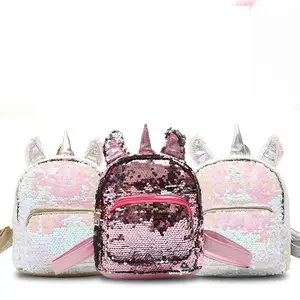 Рюкзак для девочек-подростков, розовый, с 3D блестками