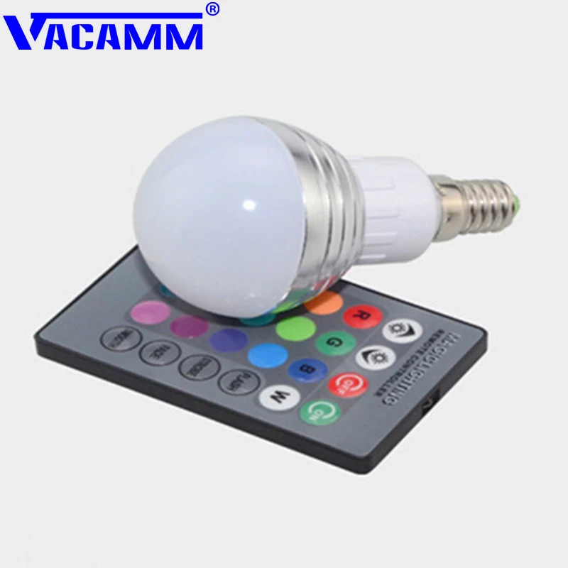 Светодиодная RGB лампа E14 E27 16 цветов 5 Вт 110 В 220 85 265 в|rgb light bulb|e27 led rgbrgb spotlight |