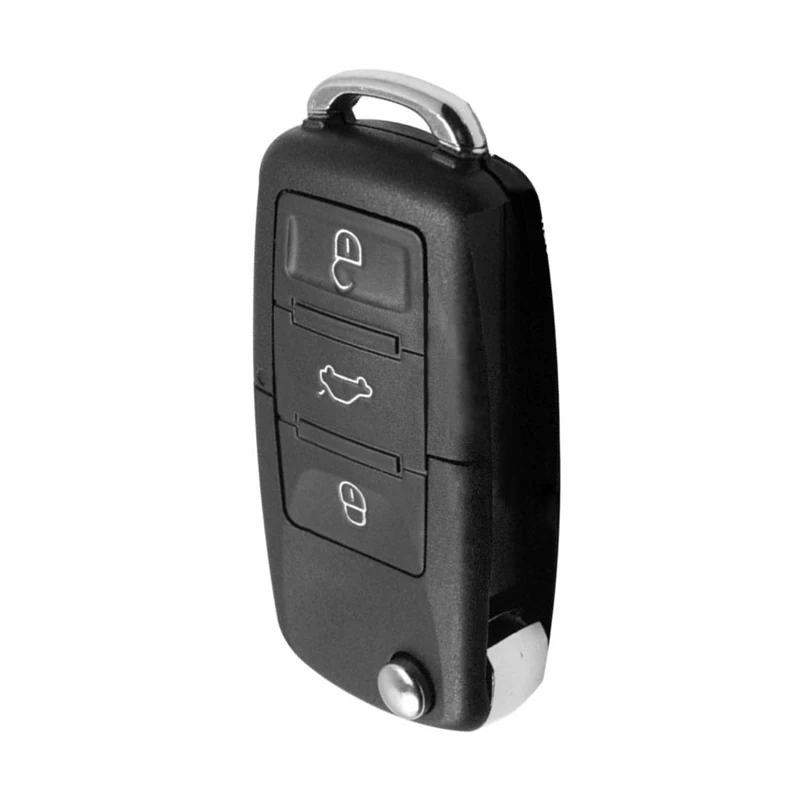 3 кнопочный автомобильный чехол для ключей Классический черный практичный