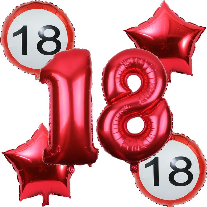 Воздушный шар globos 6 шт./компл. 32 дюйма 18/30/40/50|Воздушные шары и аксессуары| |