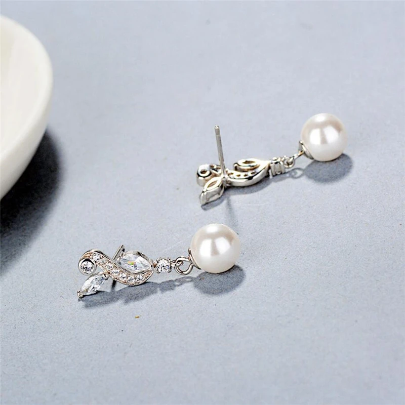 ВYEAIIR Простая модная подвеска с жемчугом, творческая, оригинальная, изысканная, крутая серебристого цвета, женские серьги с подвесками.