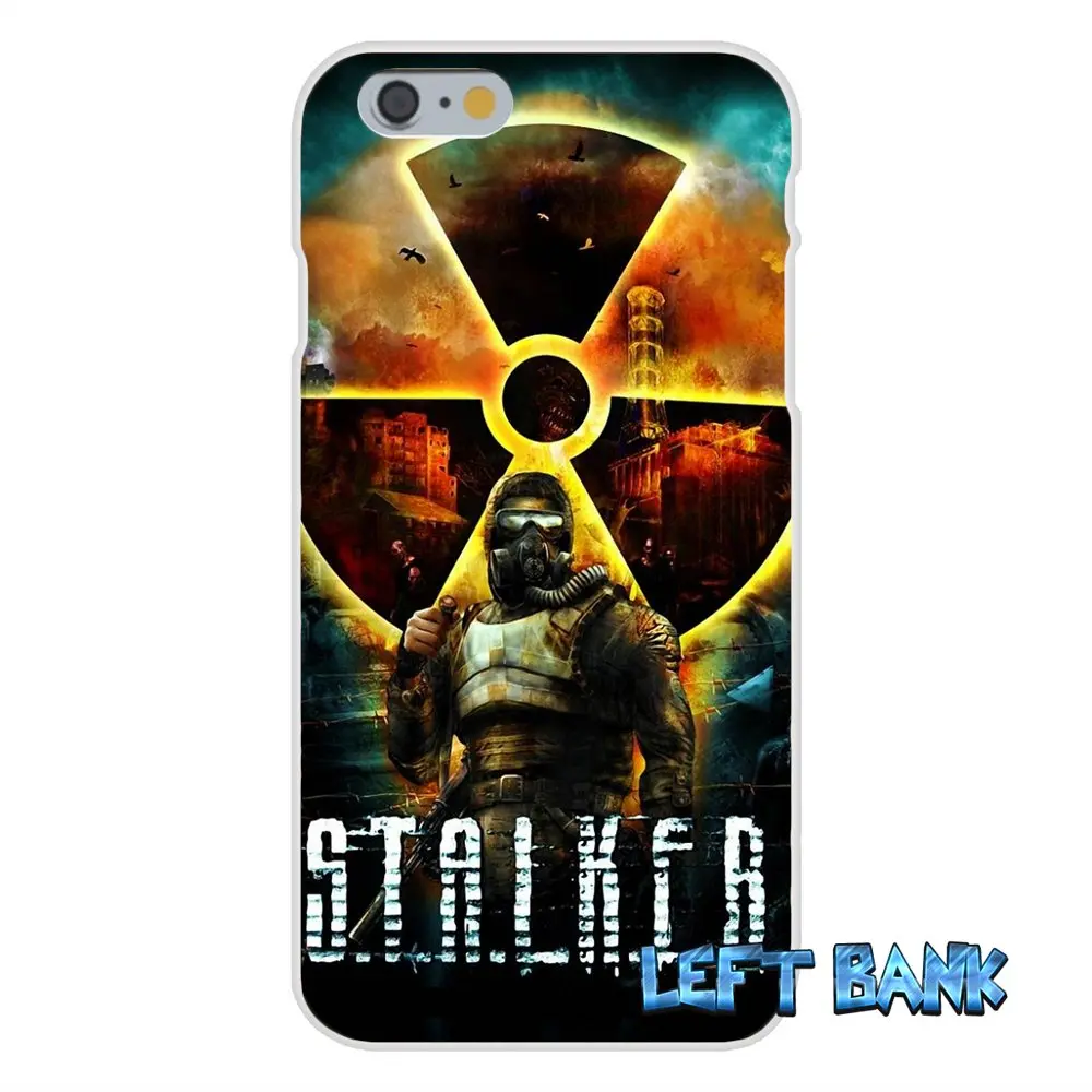S.T.A.L.K.E.R Мягкий Силиконовый ТПУ Прозрачный чехол для iPhone 4 4S 5 5S 5C SE 6 6S 7 Plus|case for
