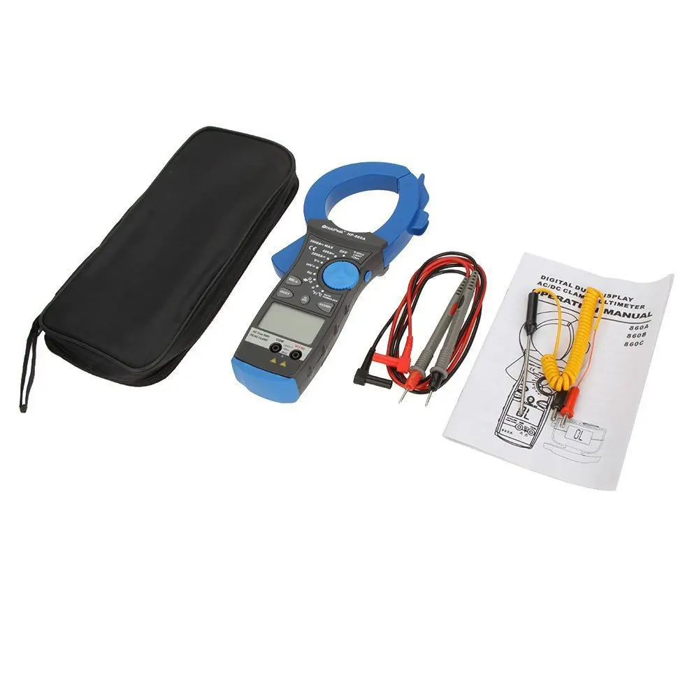 HoldPeak HP 860A True RMS 3000A Авто диапазон клещи/высокий ток цифровой мультиметр