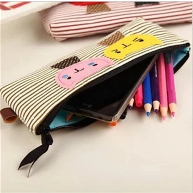 K313 креативные Канцтовары мультфильм милый котенок холщовый мешок простая