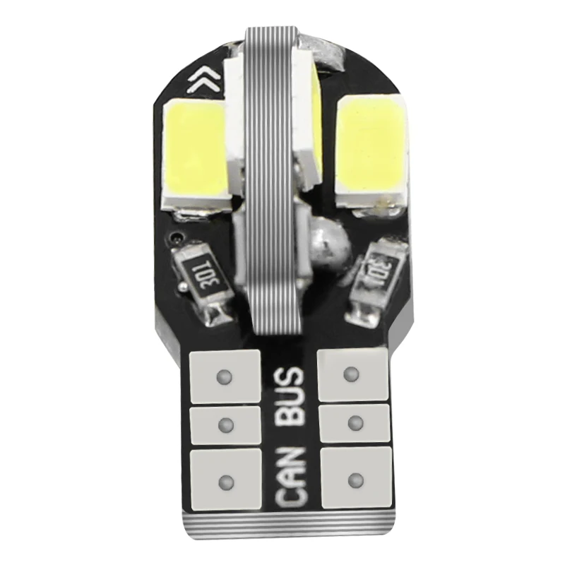 High Quality 2018 Car led 10PCS Canbus T10 8smd 5630 5730 LED car Light NO OBC ERROR W5W 194 SMD Led Bulb | Автомобили и