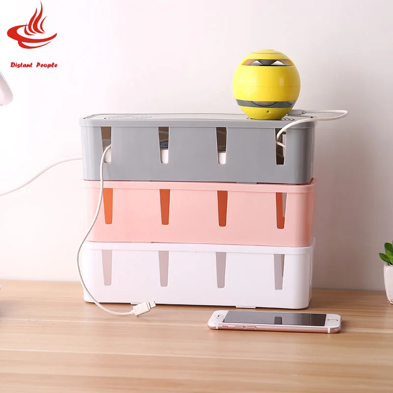 1pc Plastic Power Strip Cord Socket Storage Box Electric Wire Storage Organizer Cable Collect Cases Power Strip Cord Storage Box