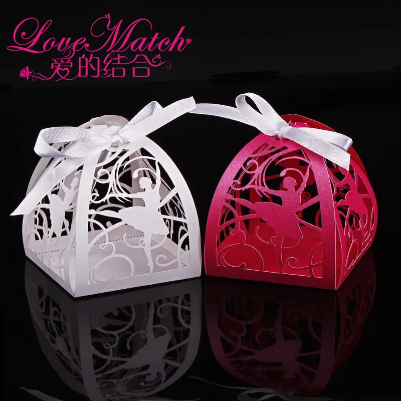 Детская коробка конфет для танцев лазерная резка 50 шт. вечерние коробки