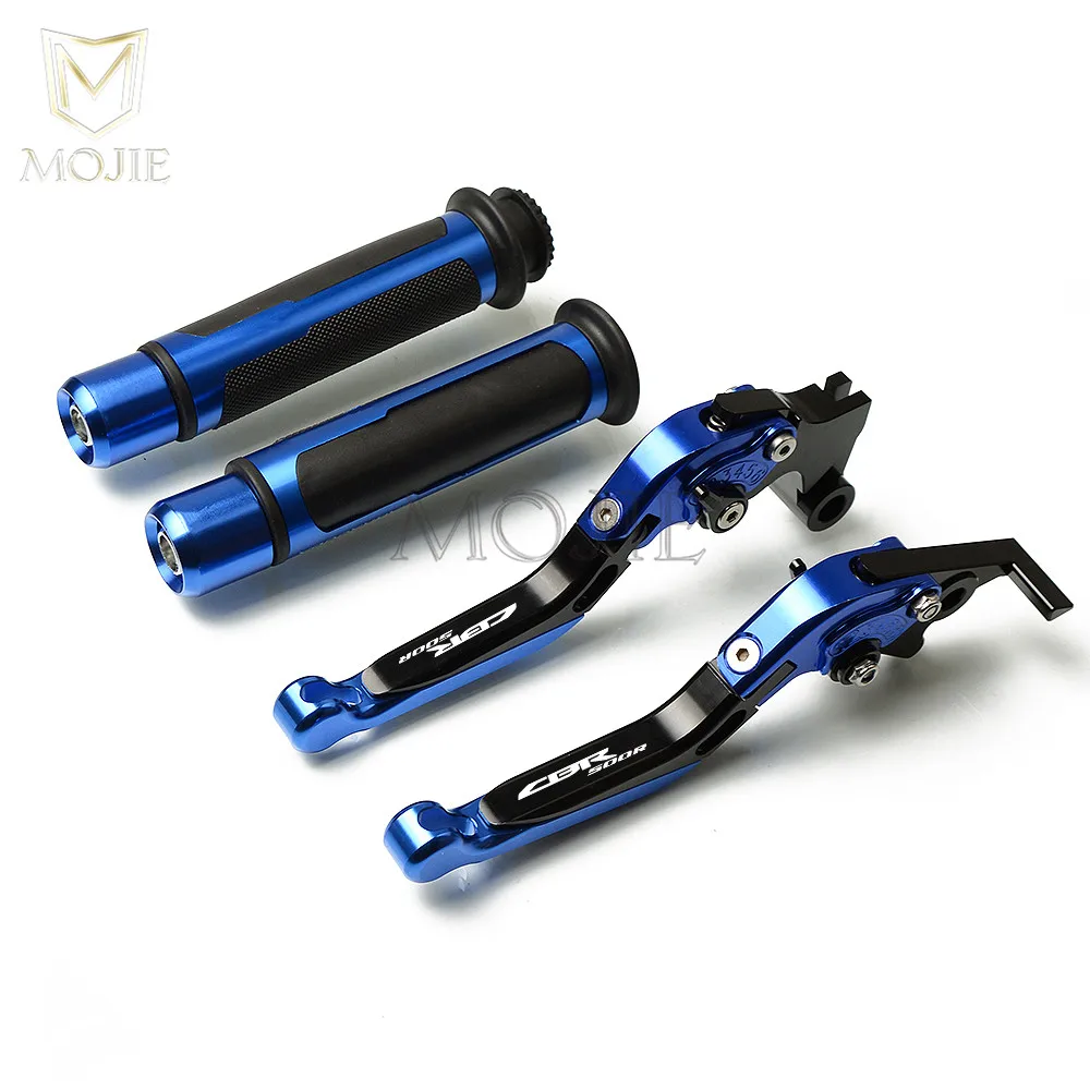 Black Blue Для Honda CBR500R CB500F CB500X CBR CB 500 F X CBR500 R CB500 F X2013- мотоциклетные ручки тормоза и сцепления, обработанные на станке с ЧПУ ручные рукоятки - Цвет: Black Blue