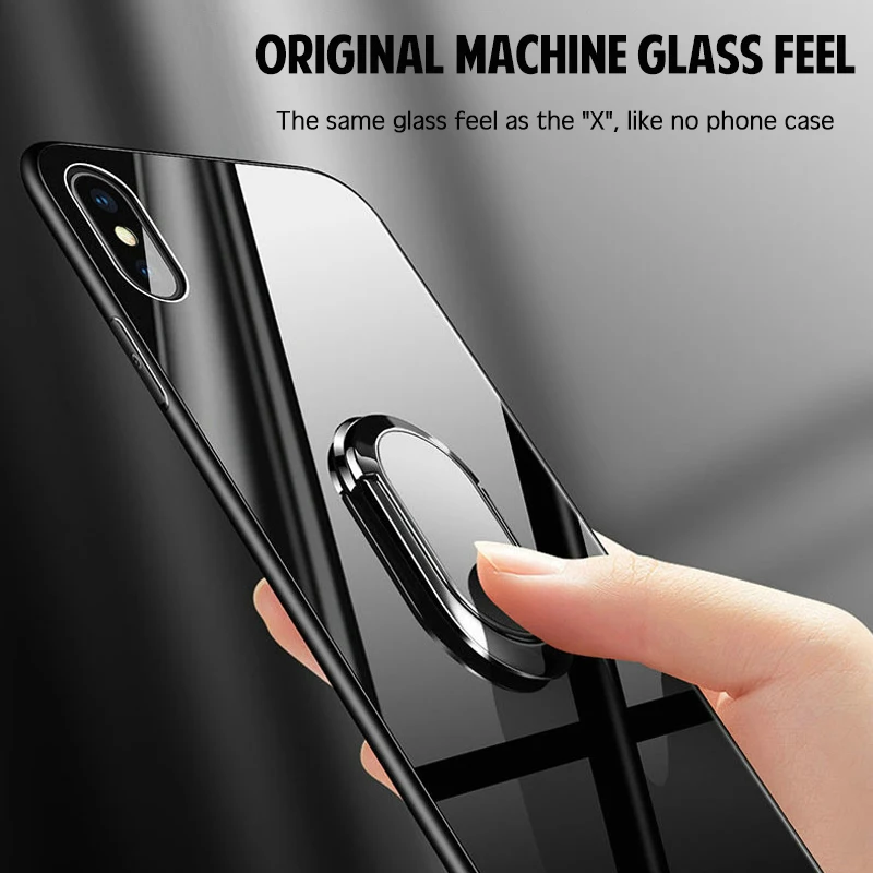 Роскошный защитный Магнитный чехол из закаленного стекла для iphone 12 11 Pro XS MAX XR X 7 8 6