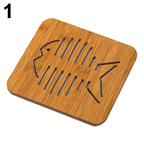 1 шт. изоляционный коврик для кухни из натурального дерева подставка чаши тепла