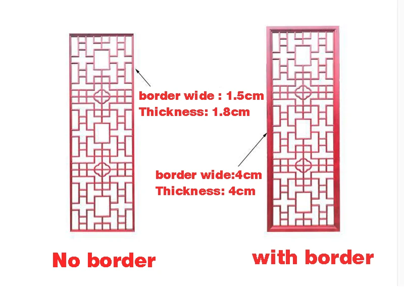 New Chinese solid wood screen living room partition screen cabinet hollow out board carvings porch