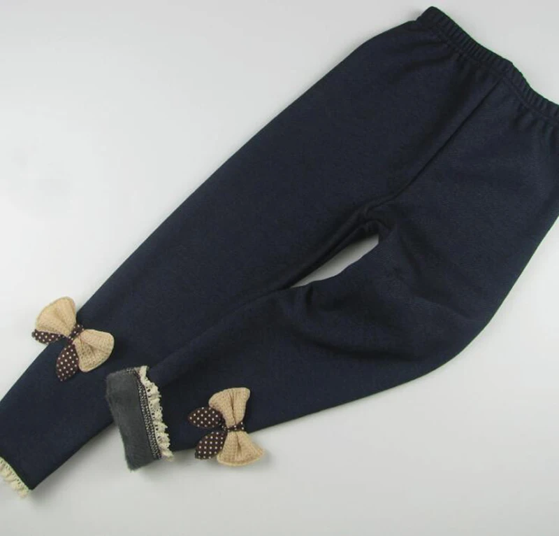 Baby Girls Fleece Leggings Pants High Elastic Pencil Autumn/Winter Warm For Cute Girl Thick Trousers for 3-7 Years | Мать и ребенок