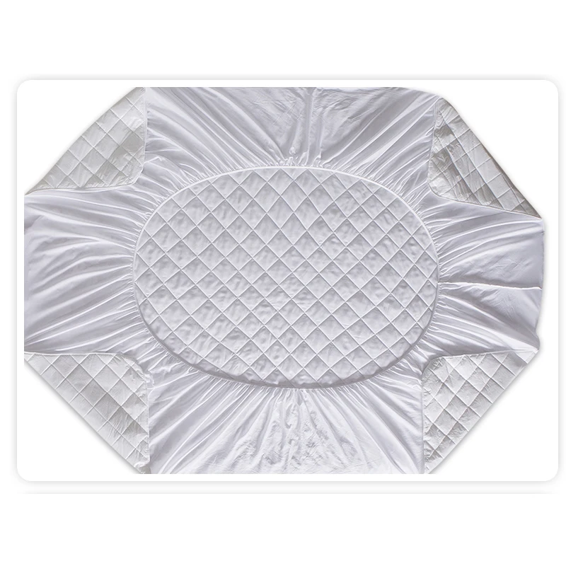 Стеганый наматрасник из матраса с начесом водонепроницаемый для кровати защитой