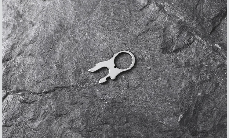 Leatherman Quick-Release Pocket Clip and Lanyard Ring Silver/Black