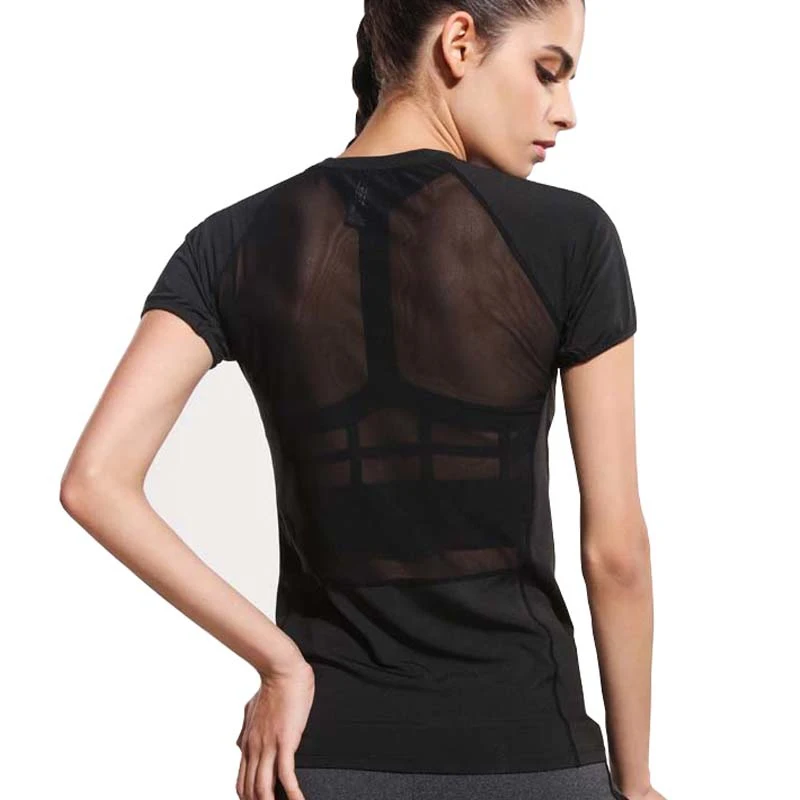 Футболка женская сетчатая быстросохнущая с коротким рукавом|t-shirt for women|short sleeve