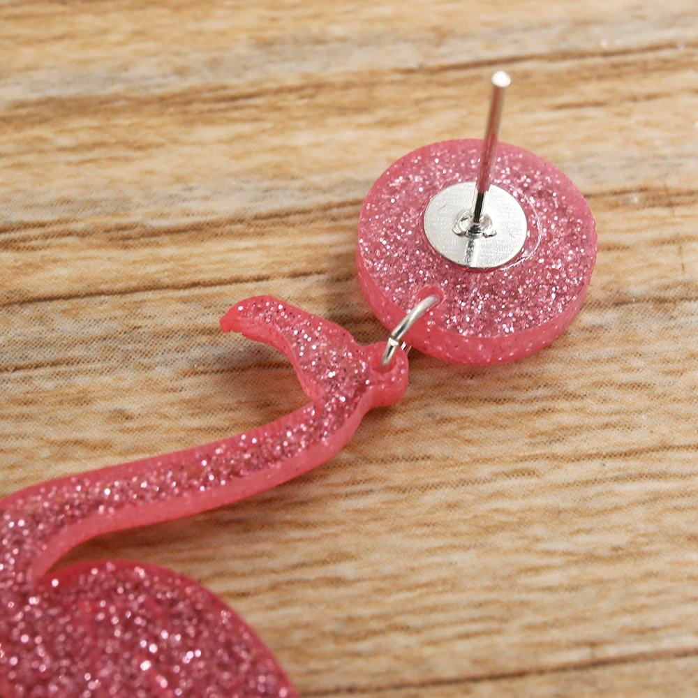 STRATHSPEY новые милые висячие серьги с птицами Длинные акриловые фламинго для