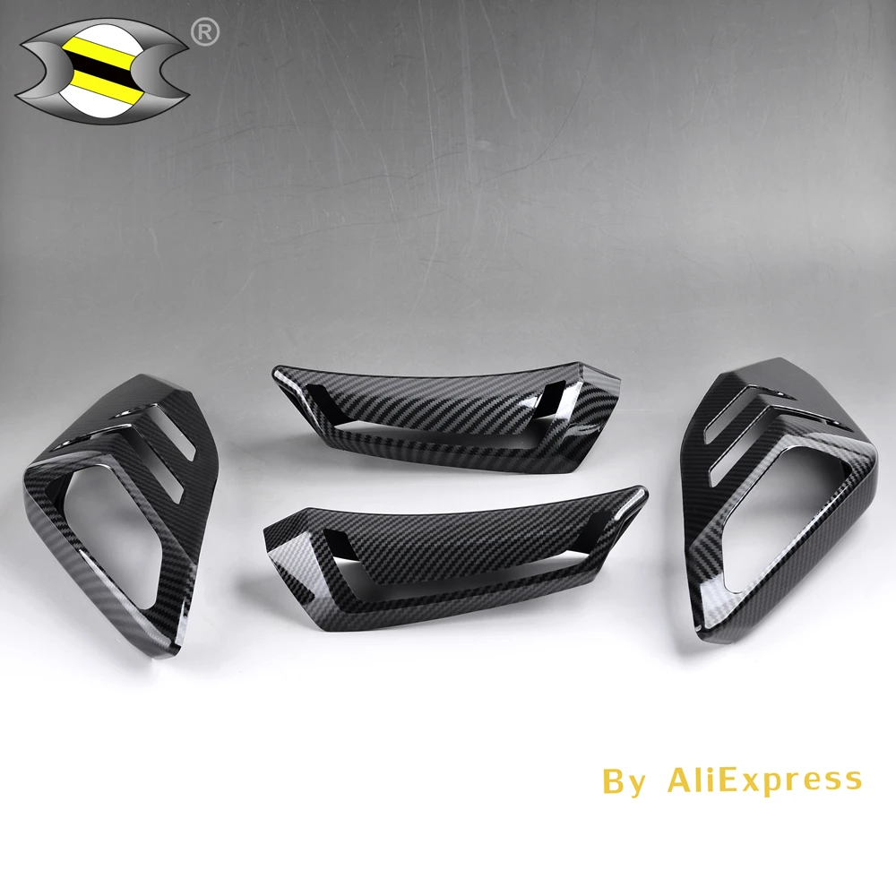 CarbonColor Для Yamaha XMAX300 250 Xmax-300 Xmax-250 Передняя Задняя Поворотная сигнальная крышка тамп Крышка корпуса ABS - Цвет: CarbonColor