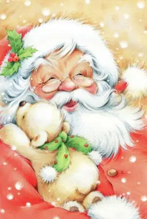 Santas Christmas Tree Diamond Embroidery DIY Needlework Full Diamond Painting Cross Stitch 5D Rhinestones Mosaic New Year - Цвет: 3
