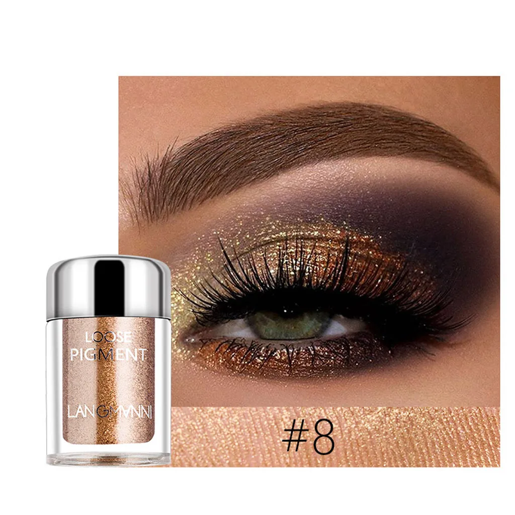 18 цветов мерцающие блестящие тени для век Пудра Палитра матовые косметический