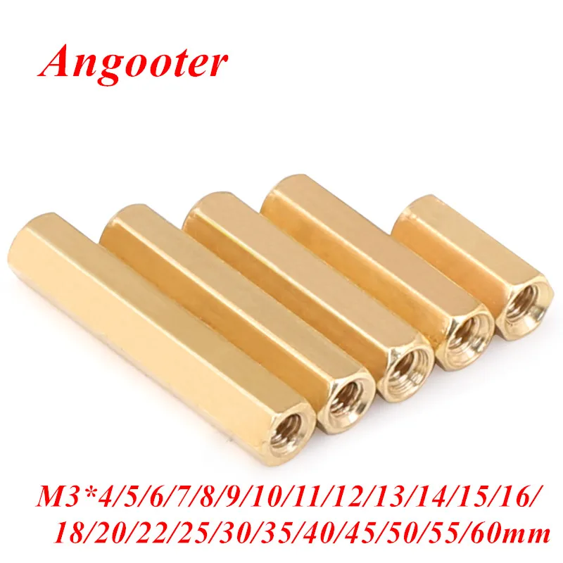 

Проставки под шестигранную гайку M3 * 4/5/6/8/10/12/13/15/20 мм, 100 шт.