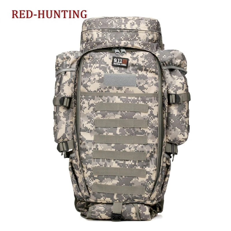 Koop 2020 Nieuw 60L Militaire Leger Tactische Molle Sport Wandelen Jacht Camping Rifle Bag Rugzak Mannen Reizen Rusksack