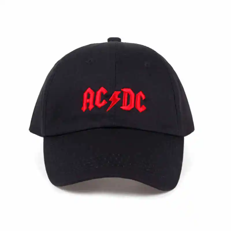 Красный Бейсбольная кепка ACDC с вышивкой больших костей для женщин и мужчин, хлопковая бейсболка snapback, кепка, горячая Распродажа, шляпа от солнца, Спортивная Кепка - Цвет: Красный