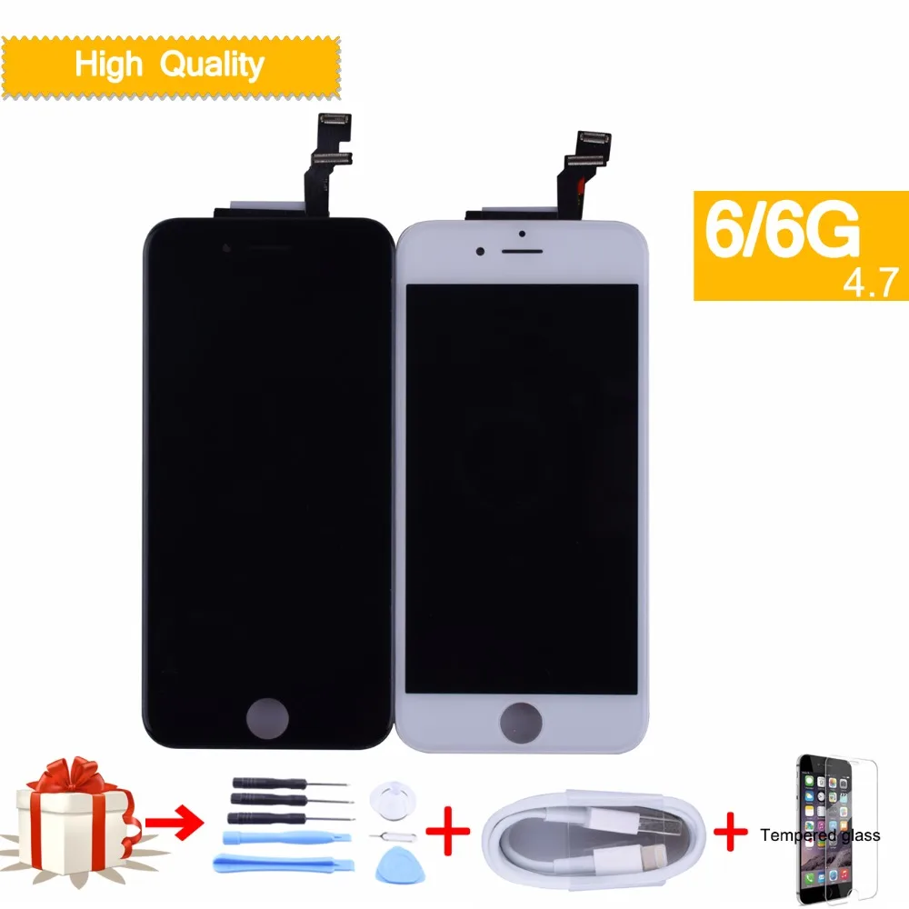 Жк дисплей AAAAA для iphone 6 полный сенсорный экран дигитайзер замена в сборе LCD A1549 A1586