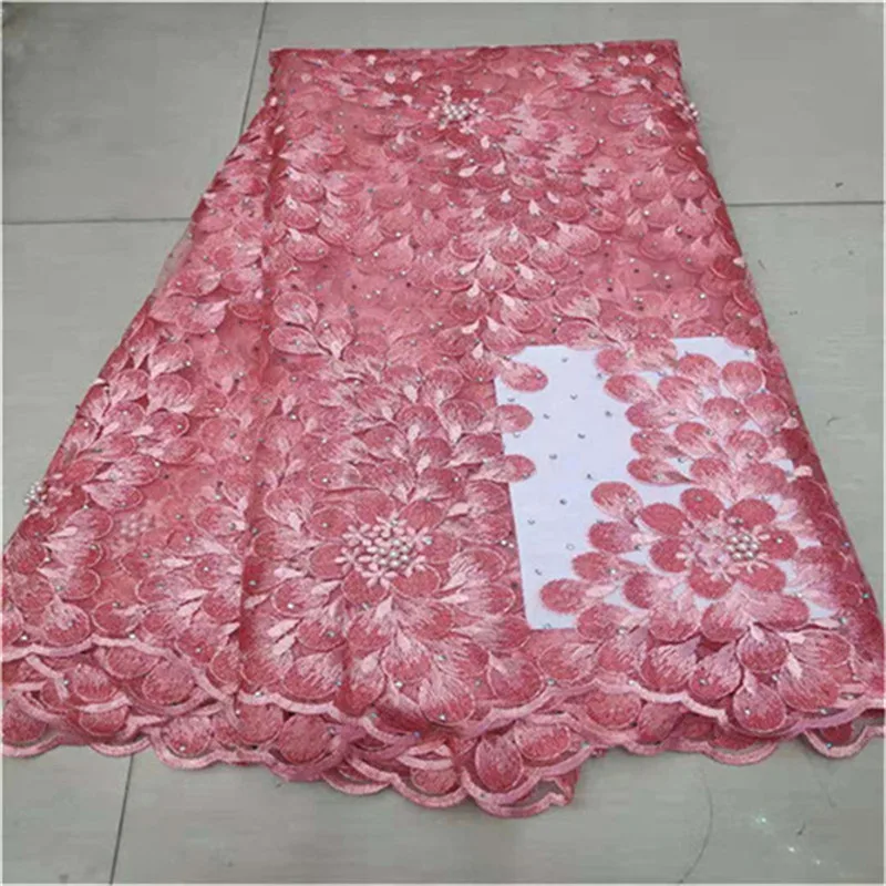 Новый дизайн лук африканская сетка кружева ткань высокое качество нигерийский