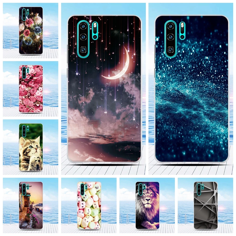 Чехол для телефона Huawei P30 Pro мягкий чехол из ТПУ P 30 милый противоударный p30