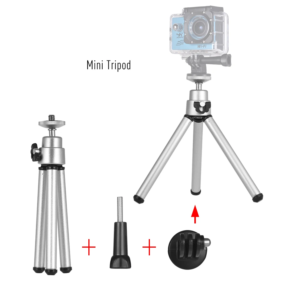 Andoer для Gopro набор аксессуаров Xiaomi Yi 4K Hero 7 6 5 4S крепление селфи штатив Eken H9