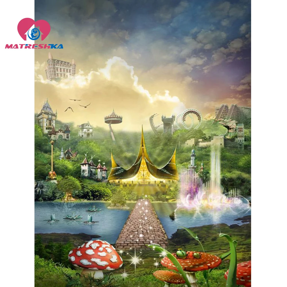 Алмазная живопись Efteling park полная квадратная мозаика алмазная вышивка распродажа