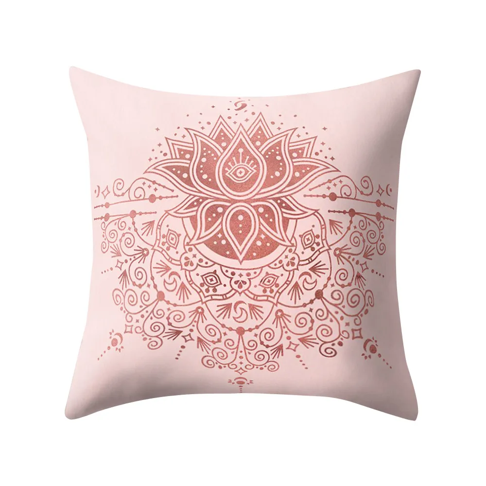 Наволочка для подушки 45*45 льняные наволочки свадьбы розовые золотые квадратная