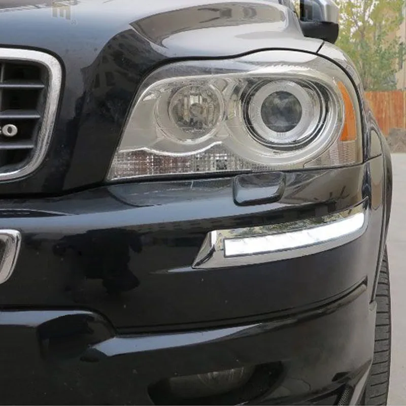Roadot светодиодные дневные ходовые огни для Volvo XC90 2007 2008 2009 2010 2011 2012 2013 Габаритные с