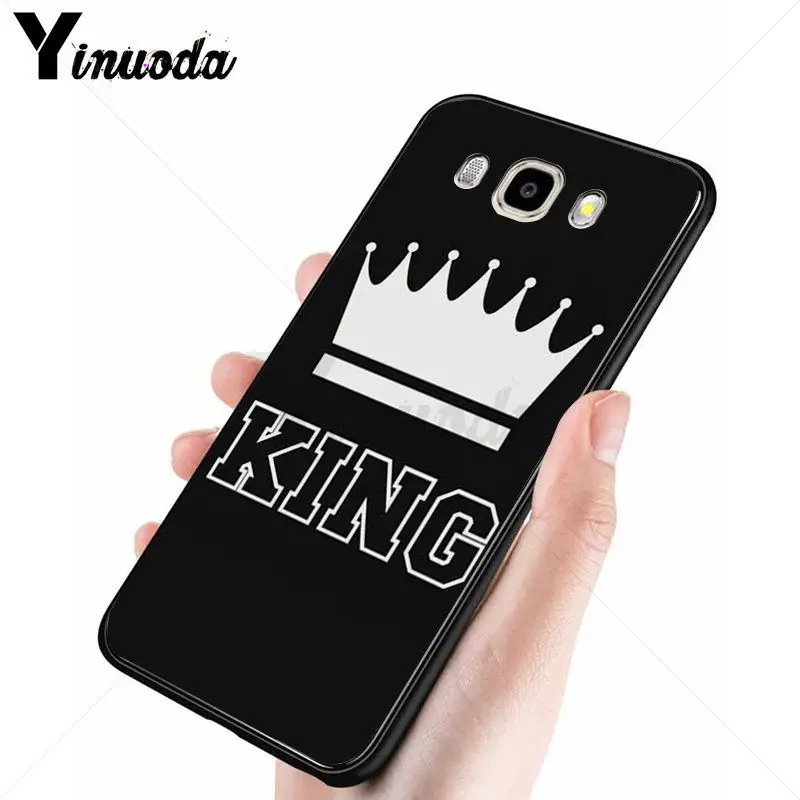 Yinuoda King queen красочные милые аксессуары для телефонов Чехол samsung Galaxy j6plus j7 prime j8 j2