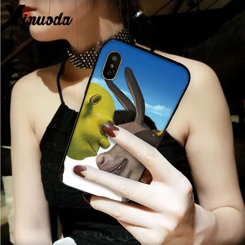 A2 Yinuoda тупой и прекрасный Шрек DIY печать рисунок чехол для телефона крышка оболочка для Apple iPhone 8 7 6 6S Plus X XS MAX 5 5S SE XR - Цвет: A2