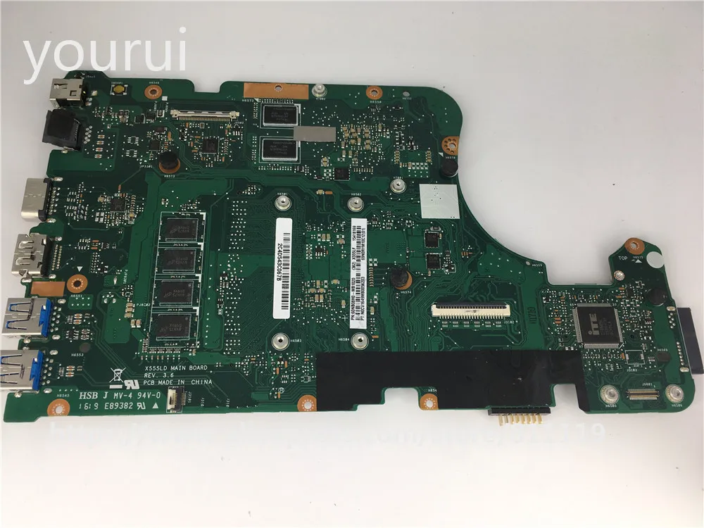 

yourui Original For Motherboard X555LD For ASUS X555LD X555LF REV 3.6 With i7-5500u CPU Test work perfect