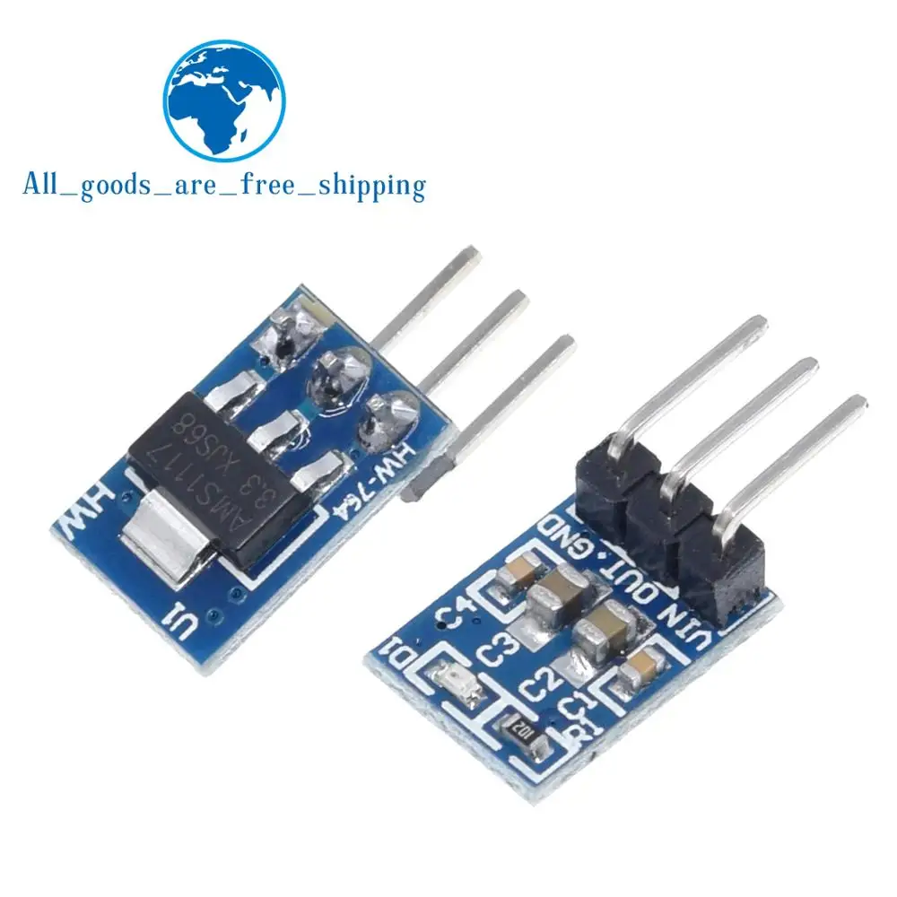 Завеса высокое качество 5V до 3 V для DC понижающий Питание модуль AMS1117 LDO 800MA|module