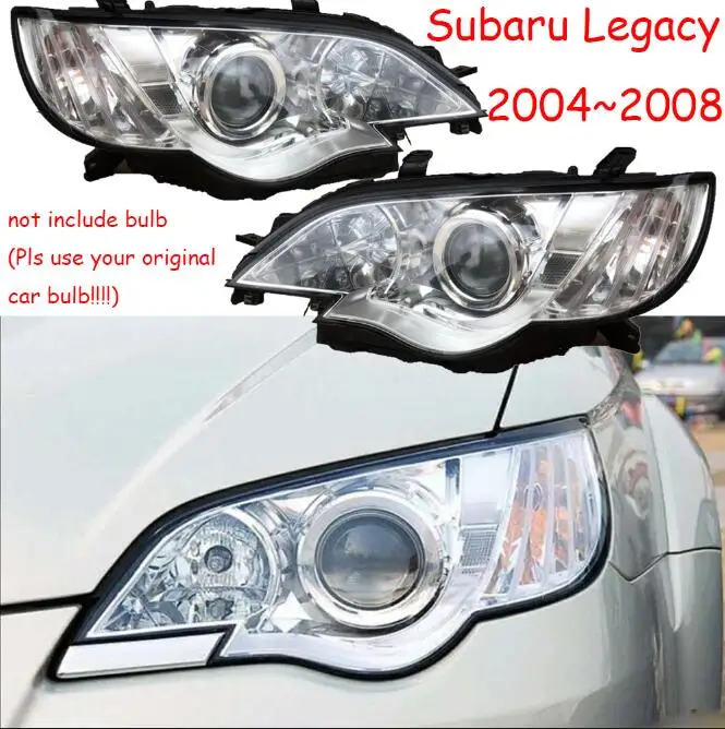 1 шт. автомобильный головной светильник bumer для Subaru Legacy головной светильник(без лампы, пожалуйста, используйте свою оригинальную лампу автомобиля) 2004~ 2008y светодиодный противотуманный светильник - Цвет: one set 2pcs