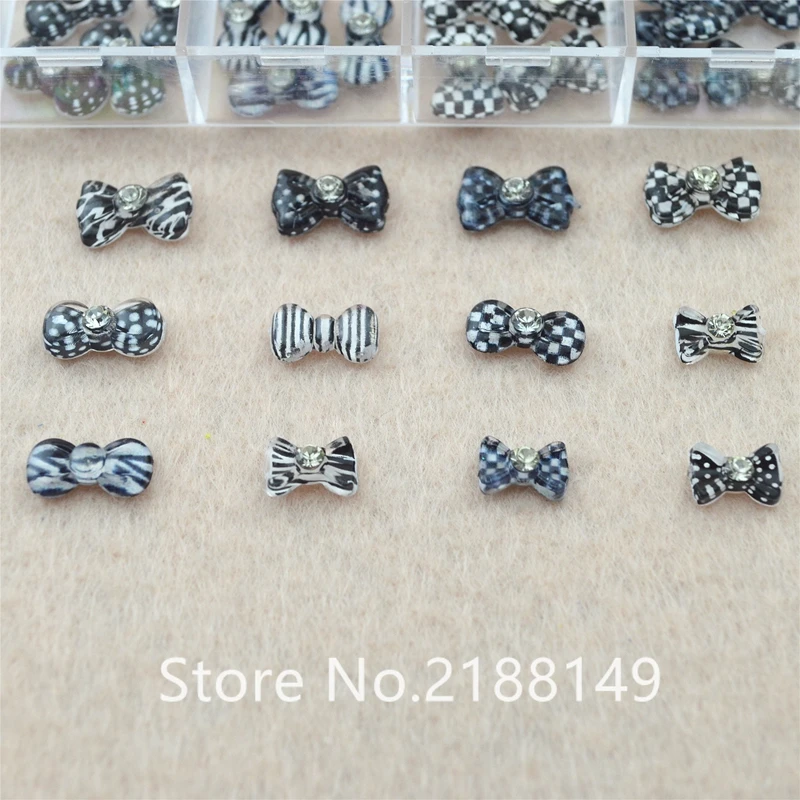 Аксессуары для дизайна ногтей 60 шт. бантик блестящие стразы принадлежности