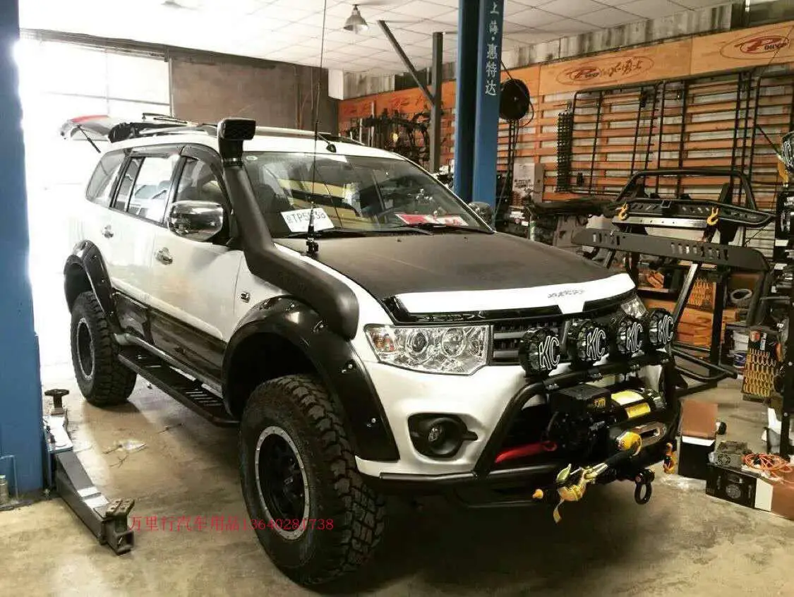 Брызговики для Mitsubishi Pajero Montero Shogun Sport 2014 2018 арки колеса бровей|Грязезащита| |