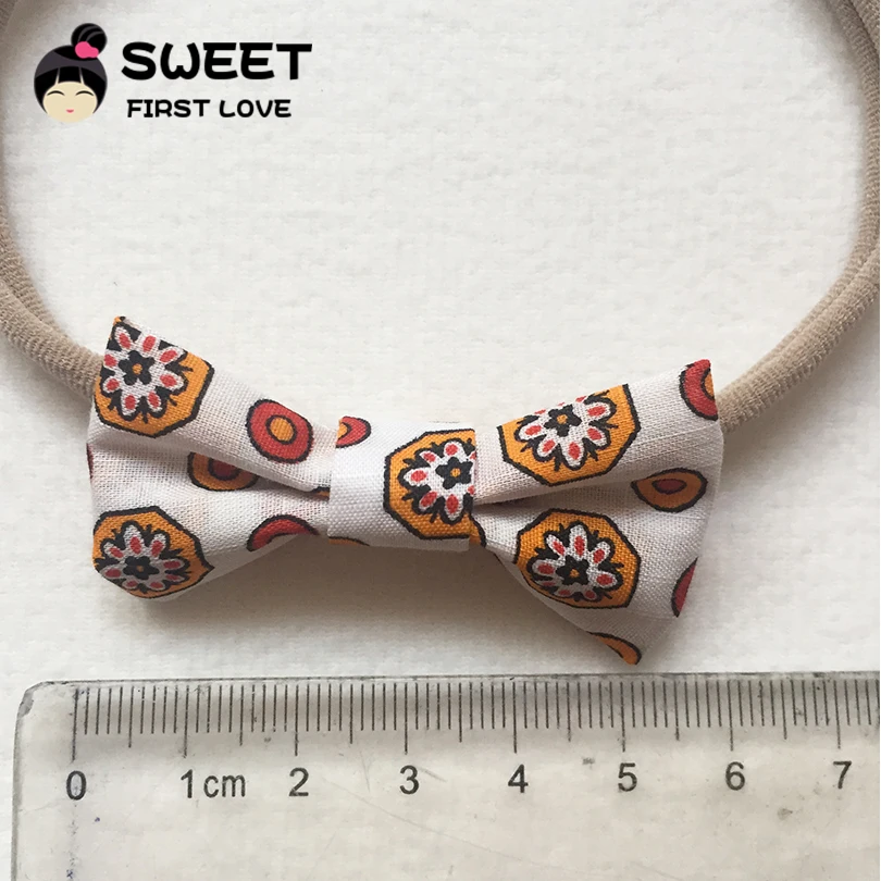 New Fashion Bowknot Hair Accessories With Geometric Pattern Kids Hairband For Pretty Girls Head Bands Ornaments | Детская одежда и