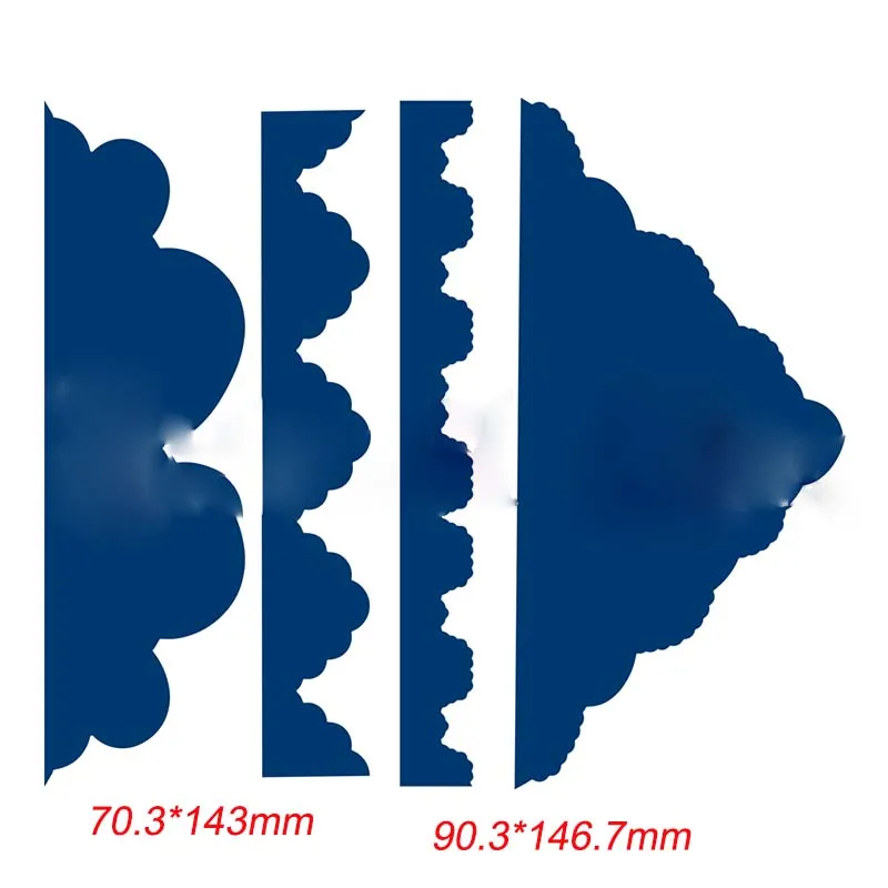 Цветок кружева края рамки металлические Вырубные штампы трафареты для DIY скрапбукинга рельефная фотография альбом украшения карты ремесла высечки
